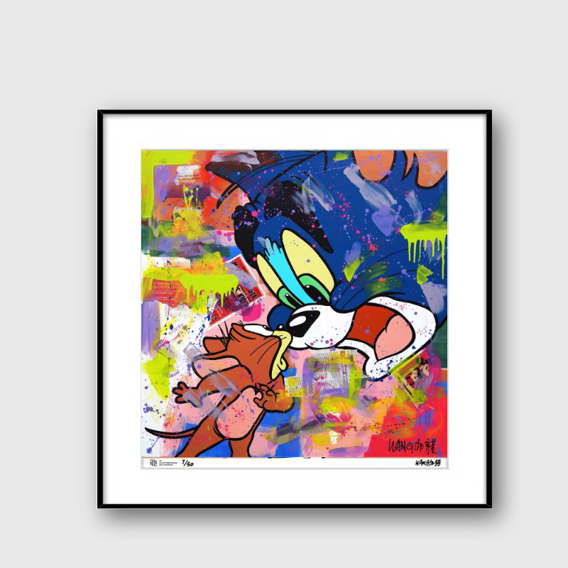 猫和老鼠 王加诺版画the wild world 025限量亲签99版gogoodgoods
