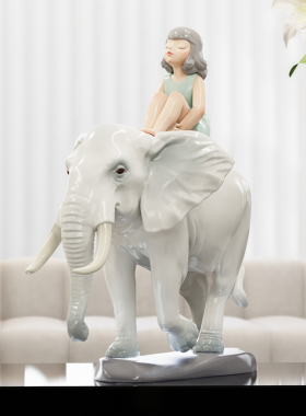 周双《吉象》创意家居摆件