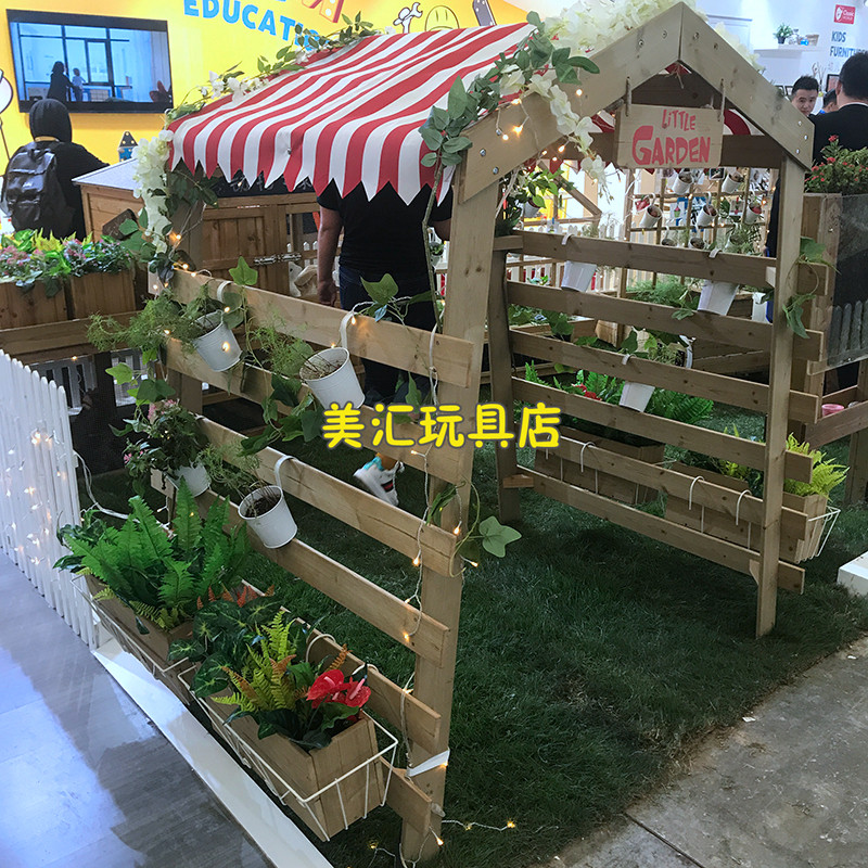 入户植物架防腐木多种造型洒水车