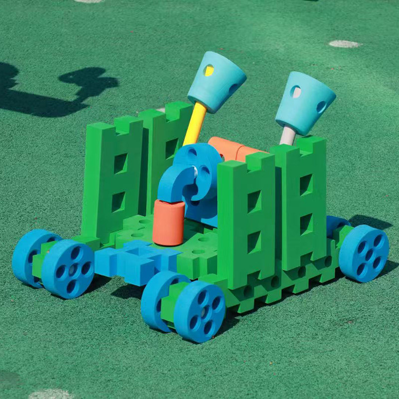 幼儿园室内外大型建构EVA榫卯积木儿童区角益智游戏拼插搭建积木