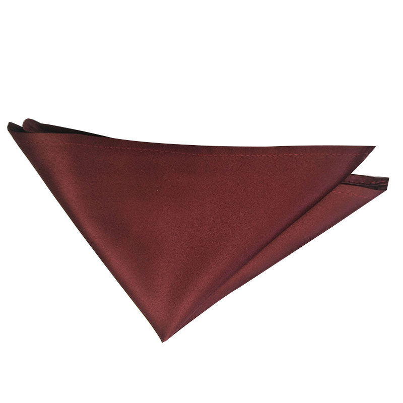 BURGUNDY POCKET TOWEL HANDKERCHIEF CORSAGE SQUARE SCARF BOW TIE MATCH