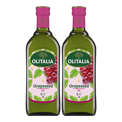 意大利进口olitalia奥尼葡萄籽油1000ml*2瓶食用油烟点高原瓶原装