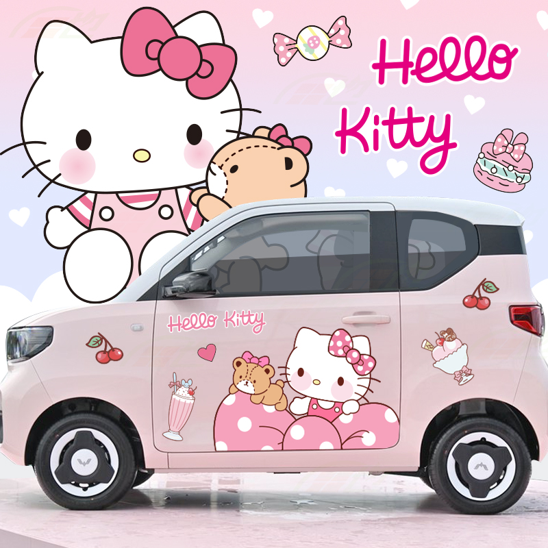 hellokitty车身装饰汽车贴纸