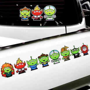 玩具总动员车贴可爱划痕遮挡小牛雅迪爱玛电动车个性防水汽车贴纸