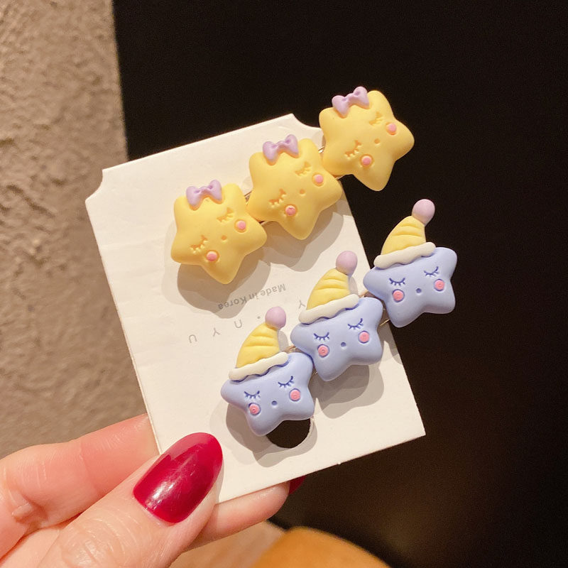 卡通儿童发夹星星鸭嘴对夹可爱刘海碎发卡甜美一字夹头饰公主夹子,童装/婴儿装/亲子装,发饰,淘宝优惠券,粉丝福利购,淘宝优惠卷