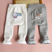 袜幼儿童一体绒保暖外穿 加绒加厚婴儿大PP连裤 女宝宝打底裤 秋冬款