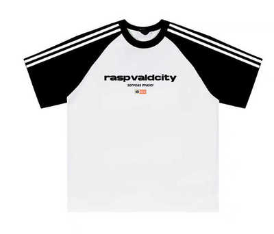 适合春夏的配色短袖T恤男女情侣