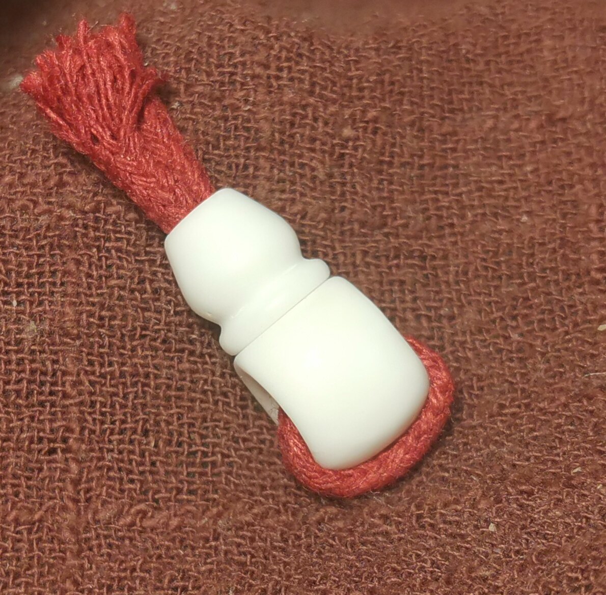 西藏文玩老白色法螺三通佛头11*20mm精调佛头锁骨链手链结尾三通