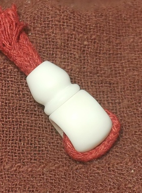 西藏文玩老白色法螺三通佛头11*20mm精调佛头锁骨链手链结尾三通