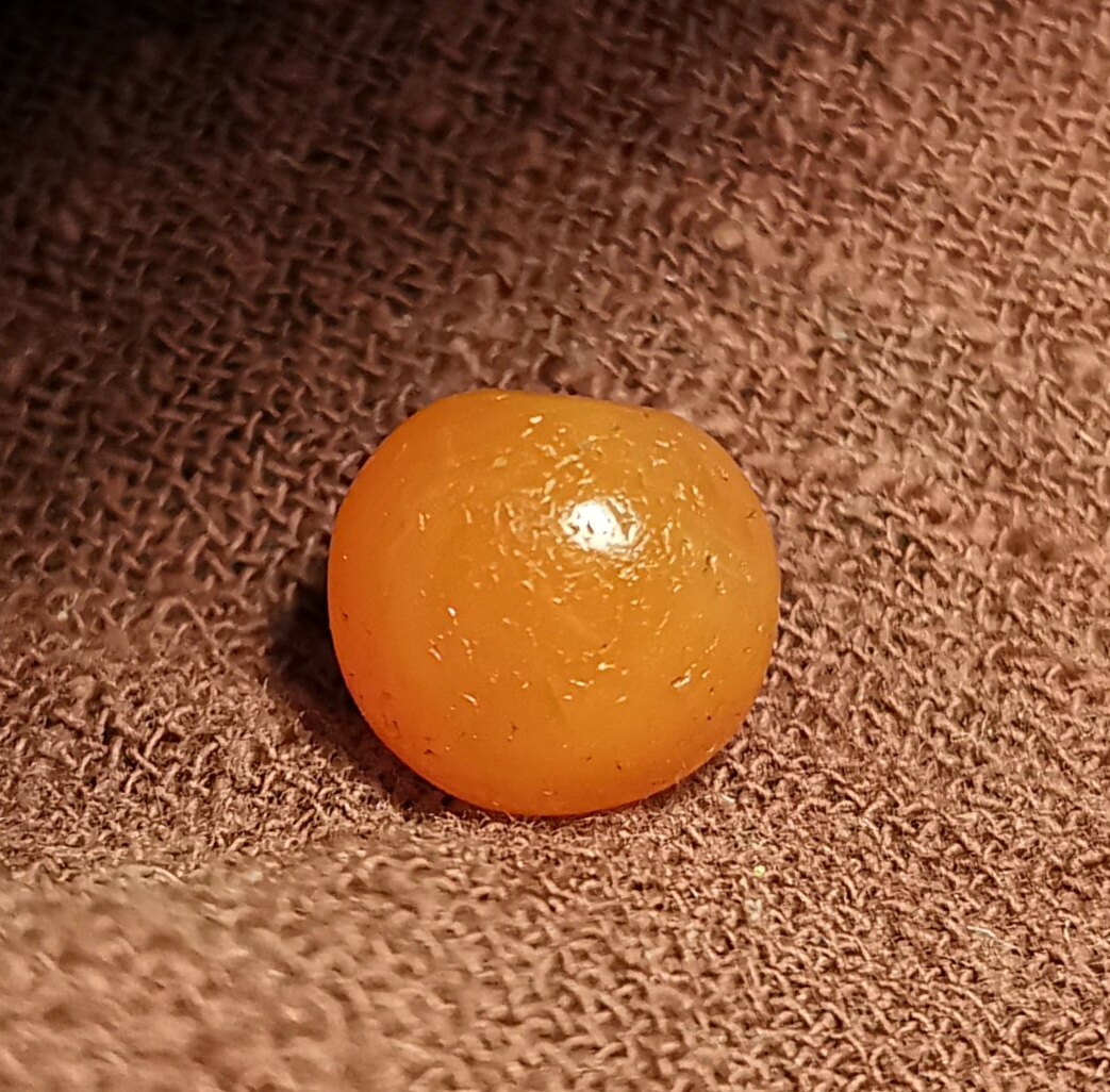 西藏文玩11mm老古珠马蹄形老款式多宝手串手链佩珠隔珠一物一图款