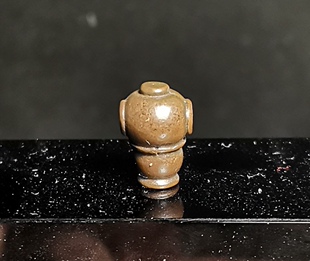 diy藏式手工天铁托甲潜水艇佛珠三通配饰文玩佛珠手串老铜佛头款