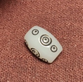 16mm大小咒点图腾百搭饰品配饰佩珠隔珠款 西藏元 素白透明料器11