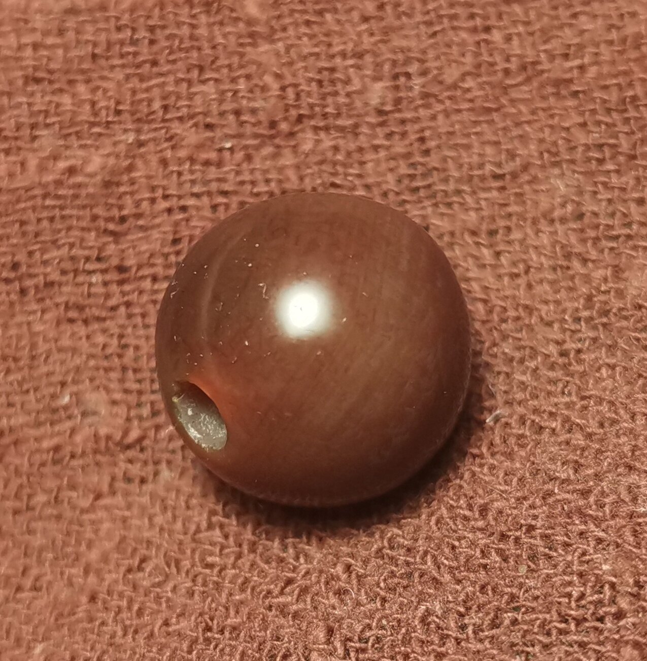 西藏文玩15mm糖球珠一物一图多宝手串手链佩珠隔珠磨损到位老气珠