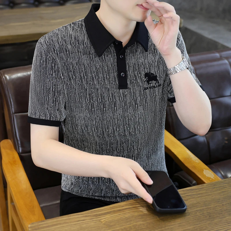 轩仪桦男士POLO衫仰望服
