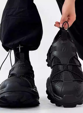 新款巴黎18XL老爹鞋男黑武士炸街机能风户外登山鞋厚底增高运动鞋