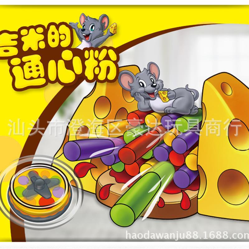 包邮 吉米的通心粉 叠叠乐 拆墙亲子桌面游戏 转盘运气桌游