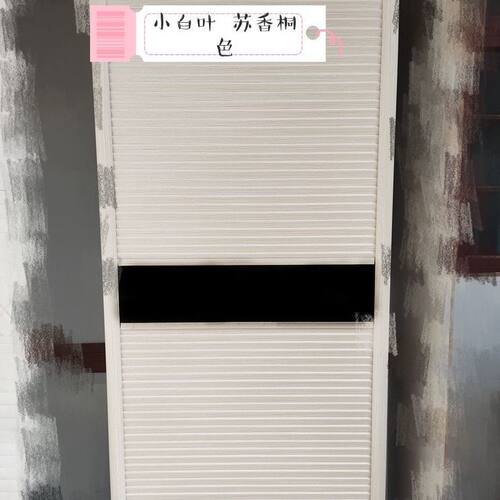 推荐推拉门衣柜k门定做移门简约环保竹木纤维材质小百叶门免漆