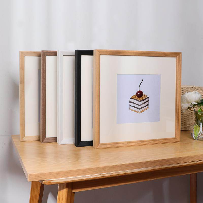 正方形字画装裱框相框挂墙裱框实木国画书法画框定制任意尺,家居饰品,DIY亲子装饰画,淘宝优惠券,粉丝福利购,淘宝优惠卷