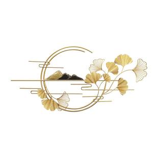 新中式客厅墙饰墙上装饰壁饰立体铁艺酒店会所沙发背景电视挂件