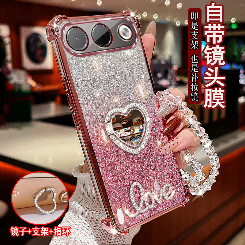 oppoA7pro手机壳镶钻指环