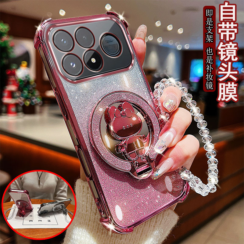 红米K100pro手机壳气囊镜头