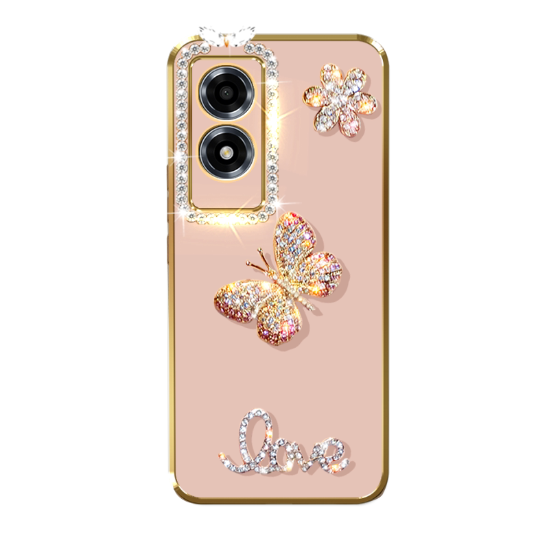 适用OPPOA2X手机壳镶钻彩蝶防摔