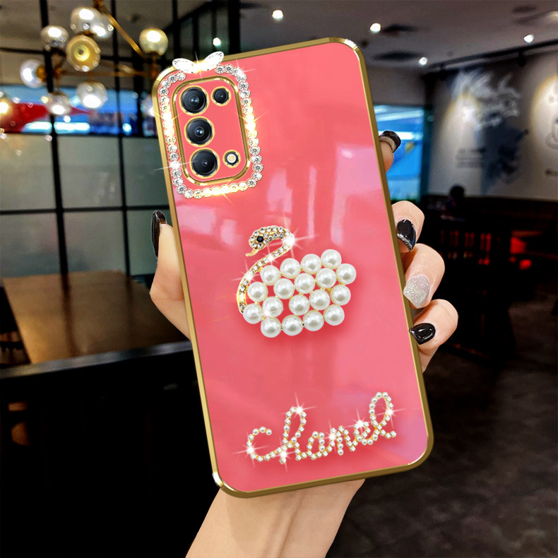 新品适用oppo reno5手机壳pro+镶钻5G珍珠PEGM10天鹅k全包边PEGT00镜头PEN女款PDS防摔PDR M00保护套时尚个性怎么样,好用不?