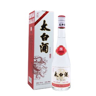 陕西地产酒太白52度500ml团圆太白白标酒高度白酒