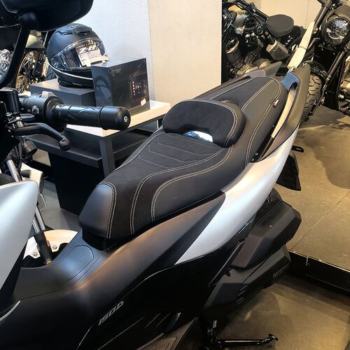 适用于升仕350D/150D摩托车改装升级坐垫总P成降低坐高软靠背配件