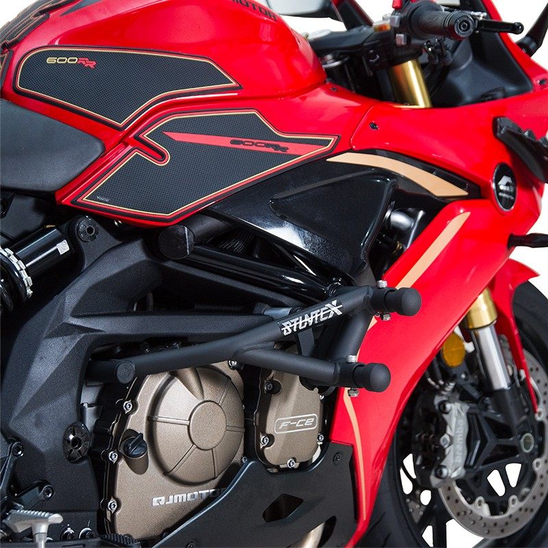 适用钱江20-22赛600改装保险杠赛600rr摩托车竞技护杠 防摔杠