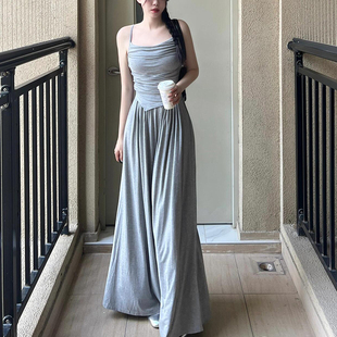 子超宽松甩甩裤 松弛感裤 女春夏高腰显瘦宽松休闲长裤 垂坠感阔腿裤