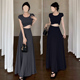 超好看a字半身裙女莫代尔长款 休闲高腰a字长裙 大摆裙春夏2026新款
