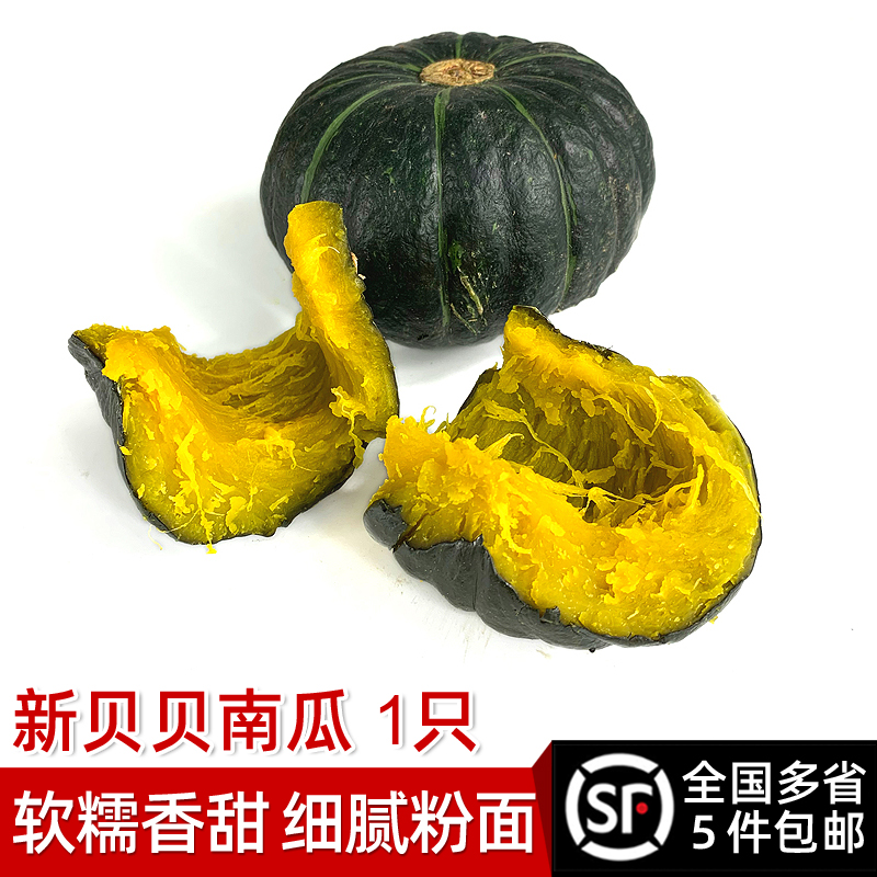 贝贝南瓜1只 板栗味小南瓜老南瓜粉糯香甜宝宝辅食 满5件包邮