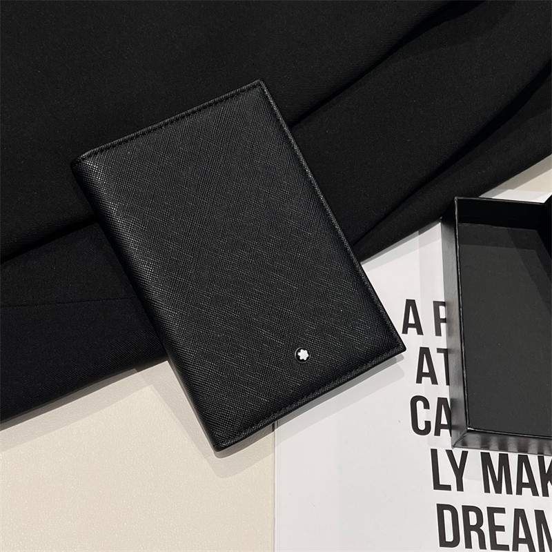 thumbnail for High-end simple European and American passport bags, men's and women's ID cards, leather card holders, card holders, card holders, multi-card slots, change
