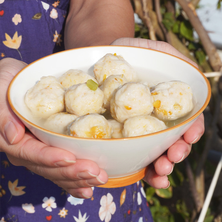 手工扇贝丸250g鱼丸虾丸冷冻食品纯鱼肉实心海鲜丸子火锅食材鱼圆