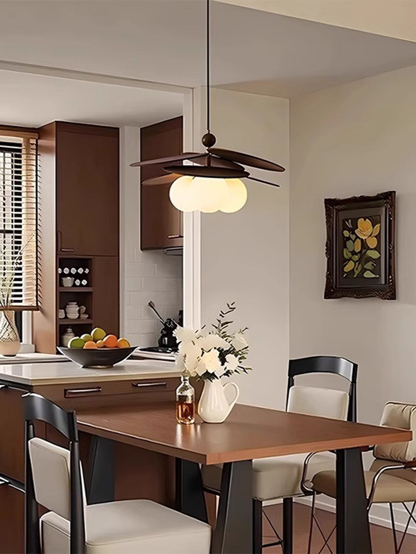 法式覆古卧室吊灯日式侘寂风草藤编织餐厅灯设计师款中古风书房灯