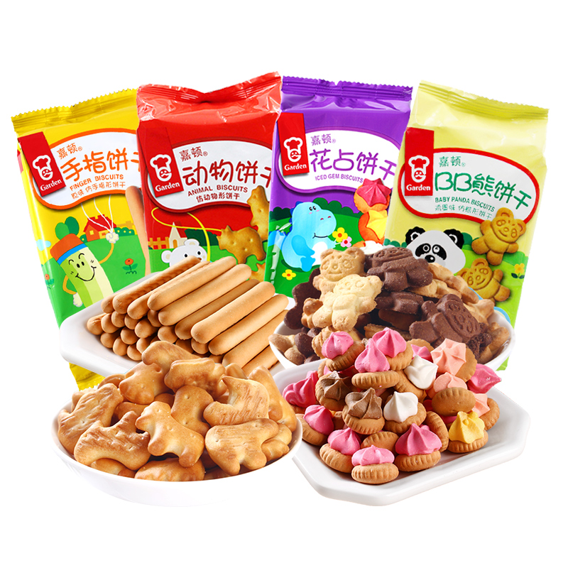嘉顿儿童饼干花占饼童年怀旧零食