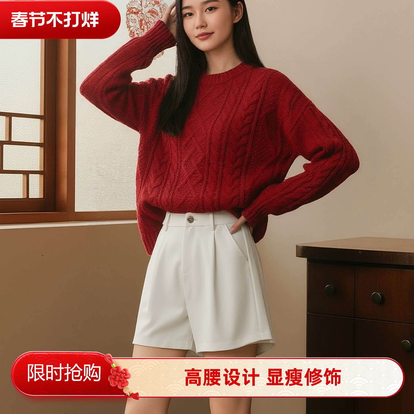 短裤女夏新款高腰A字腰显瘦宽松外穿休闲轻薄抗皱阔腿四工装裤