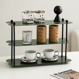 Nordic Sense北欧铁艺简约化妆品收纳架桌面多层置物架化妆品置物