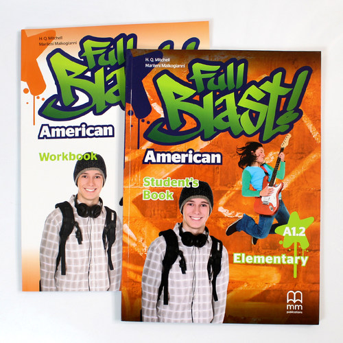 原版进口 Full Blast MM出版青少年初中小学英语欧盟共同语言框架CEFR A1.2级（课本+练习册）