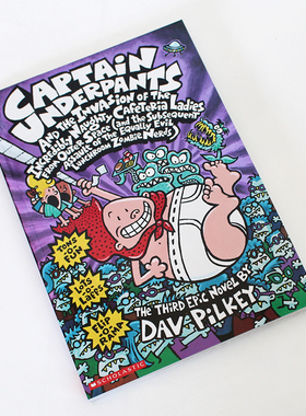 7~10岁内裤超人 Captain Underpants and the Invasion of the Incredibly Naughty Cafeteria Ladies from Outer Space 英文原版