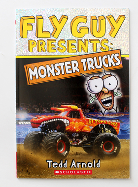 英文原版 Fly Guy Presents: Monster Trucks 苍蝇小子:怪物卡车 儿童初级桥梁章节书 儿童汽车和卡车图书 1--3年级阅读