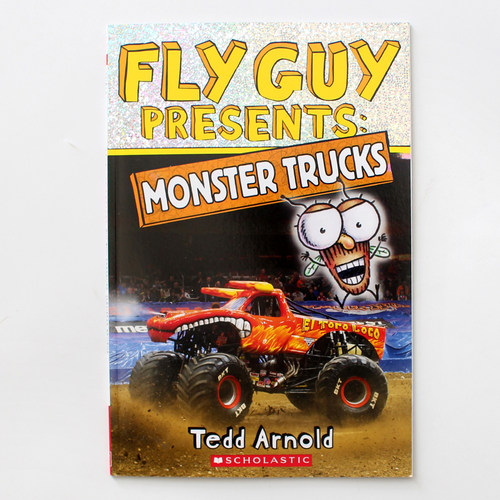 英文原版 Fly Guy Presents: Monster Trucks 苍蝇小子:怪物卡车 儿童初级桥梁章节书 儿童汽车和卡车图书 1--3年级阅读