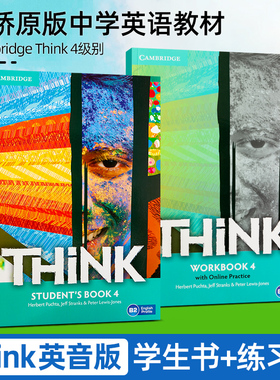 原版进口剑桥Cambridge Think Starter 4 级别学生书+练习册思维KET/PET考试教辅外语初中高中英语教材自学书 think教材