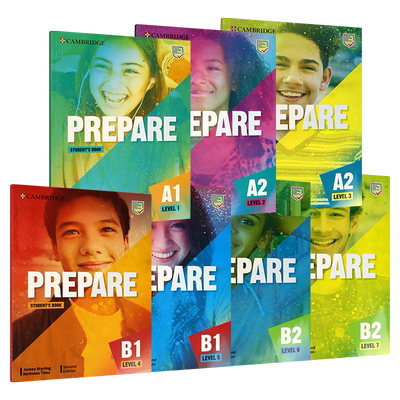 原版进口Prepare B2 prepare 6级别 剑桥英语考试KET备考推荐用书学生课本练习册剑桥中学英语剑桥少儿英语考级