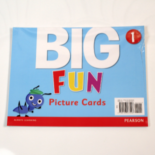 幼儿英语启蒙培生朗文原版 big 3级别认读卡片 进口 fun