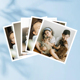 白边照片打印防水不褪色高清手机照冲洗拍立得正方复古文艺ins风