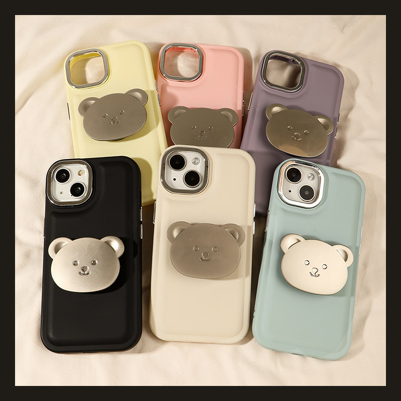 简约小熊支架适用苹果14手机壳iPhone13ProMax新款12防摔13pro女款11硅胶14pro创意情侣小众网红全包软壳新品怎么看?