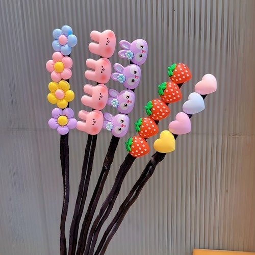 卡通可爱丸子头懒人盘发杆