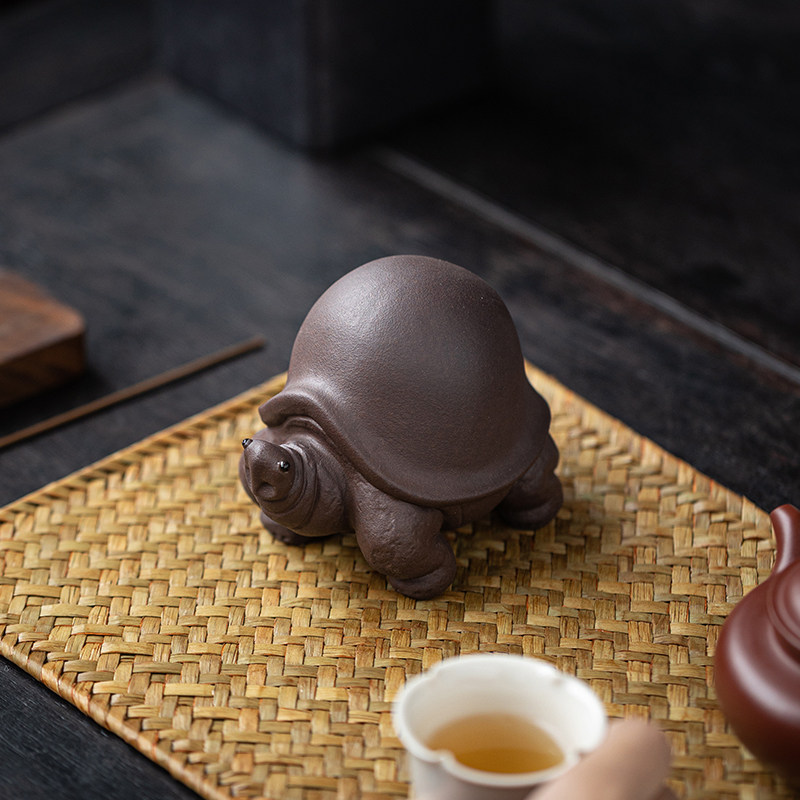 创意紫砂将军龟茶宠手工可养招财装饰摆件茶盘茶台装饰品茶具配件,餐饮具,茶宠摆件,淘宝优惠券,粉丝福利购,淘宝优惠卷